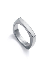Steel Ring Squared: Size 20 Man Fashion