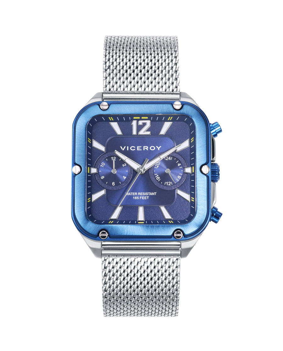 Multi Acero Ip Azul Brazalete Sr Va