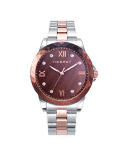 Reloj Acero Ip Rosa Brazalete Sra Va