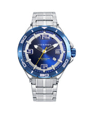Reloj Acero Ip Azul Brazalete Sr Va