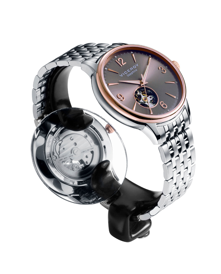 Automático Acero Ip Rosa Brazalete Sra Va