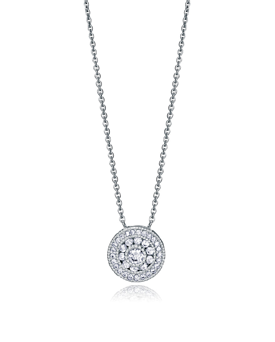 Collar Plata De Ley Disco Circ Sra Jwls