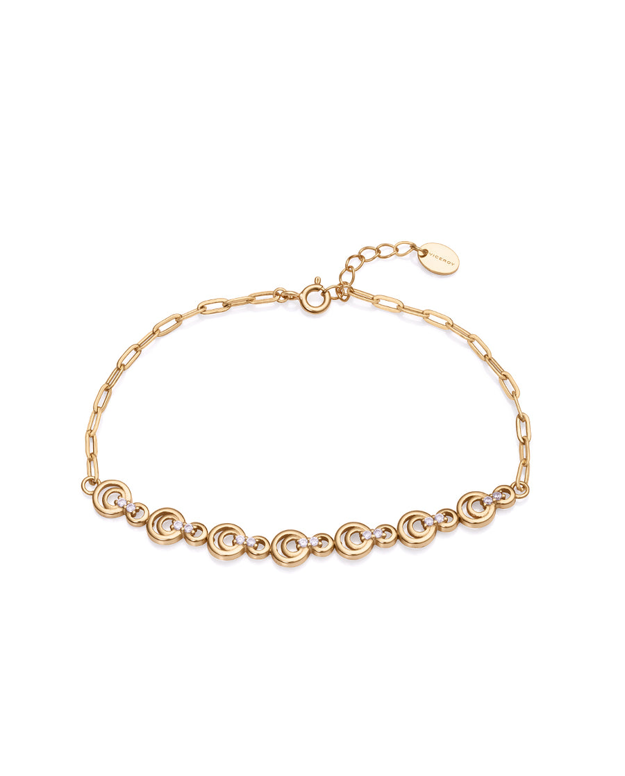 Puls Plata De Ley Baño Oro Circ Sra Jewels