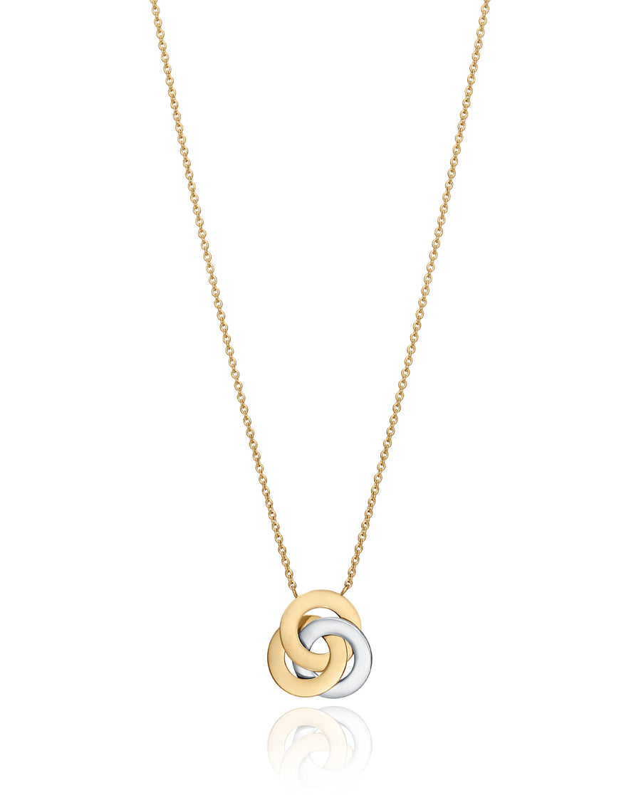 Collar Acero Ip Dorado Colgante Sra Fn