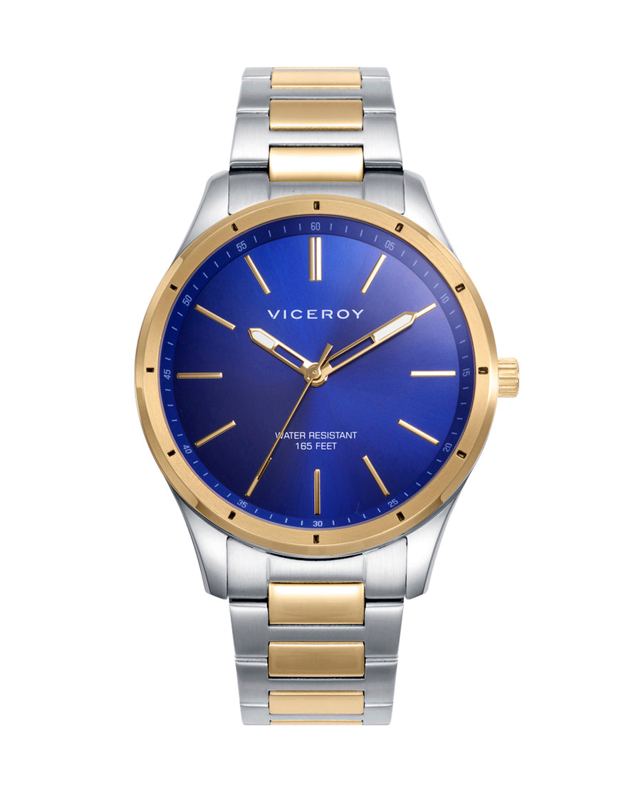 Reloj Acero Ip Dorado Brazalete Sr Va