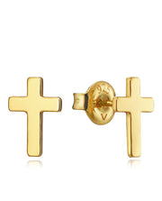 Pnd Argent Massif Doré Croix Bouton Type Ms Fn