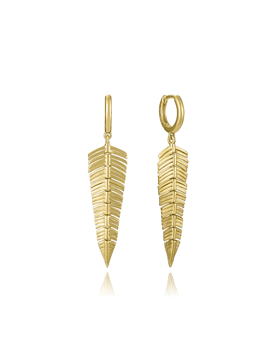 Sterling Silver Earrings With Gold Plating Pendan