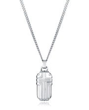 Collar Acero Placa Cruz Sr Fn