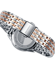 Reloj Acero Ip Rosa Brazalete Sra Va