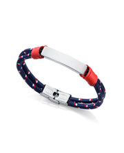 Puls De Acero Y Cordón Azul,  Rojo Sr Fn