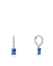 Sterling Silver Earrings With Rhodium Plating Blu