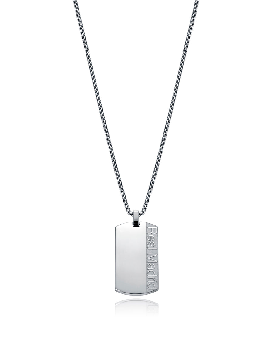 Collar Placa Grabada Real Madrid Sr Fashion