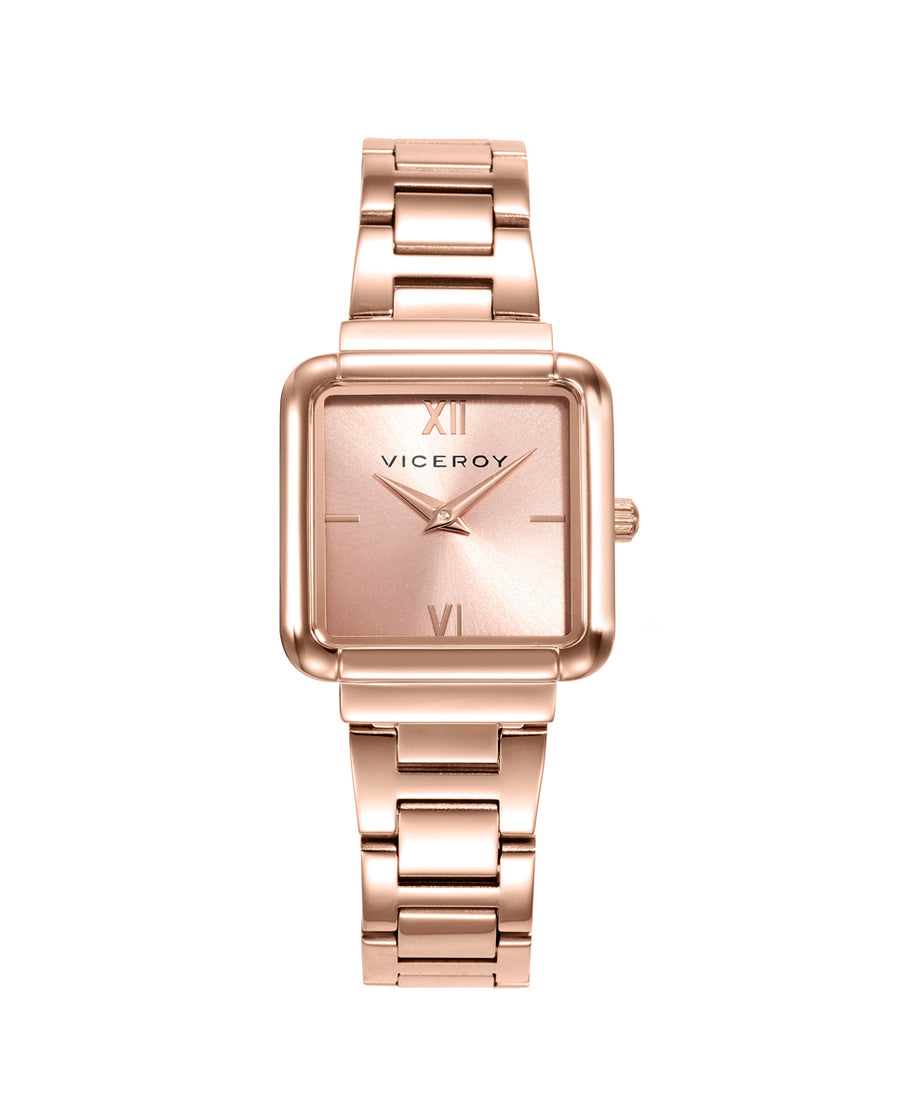 Bracelet Montre Acier Ip Rose Mrs. Va