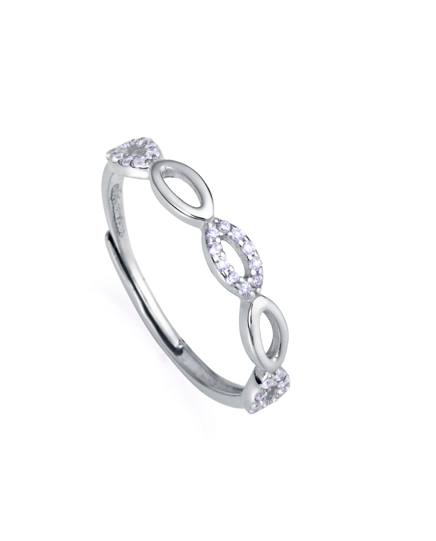 Anillo Plata De Ley Baño Rodio Sra Jewels