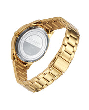 Reloj Acero Ip Dorado Brazalete Sra Va
