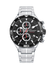 Crono Acero Ip Negro Brazalete Sr Va