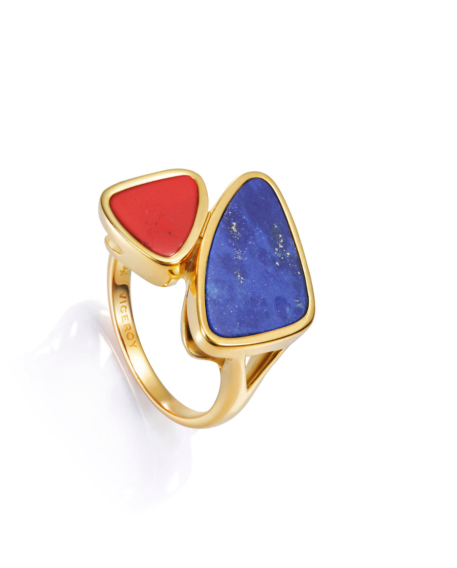 Anillo Plata Y Piedra Lapislázuli Sra Jewels