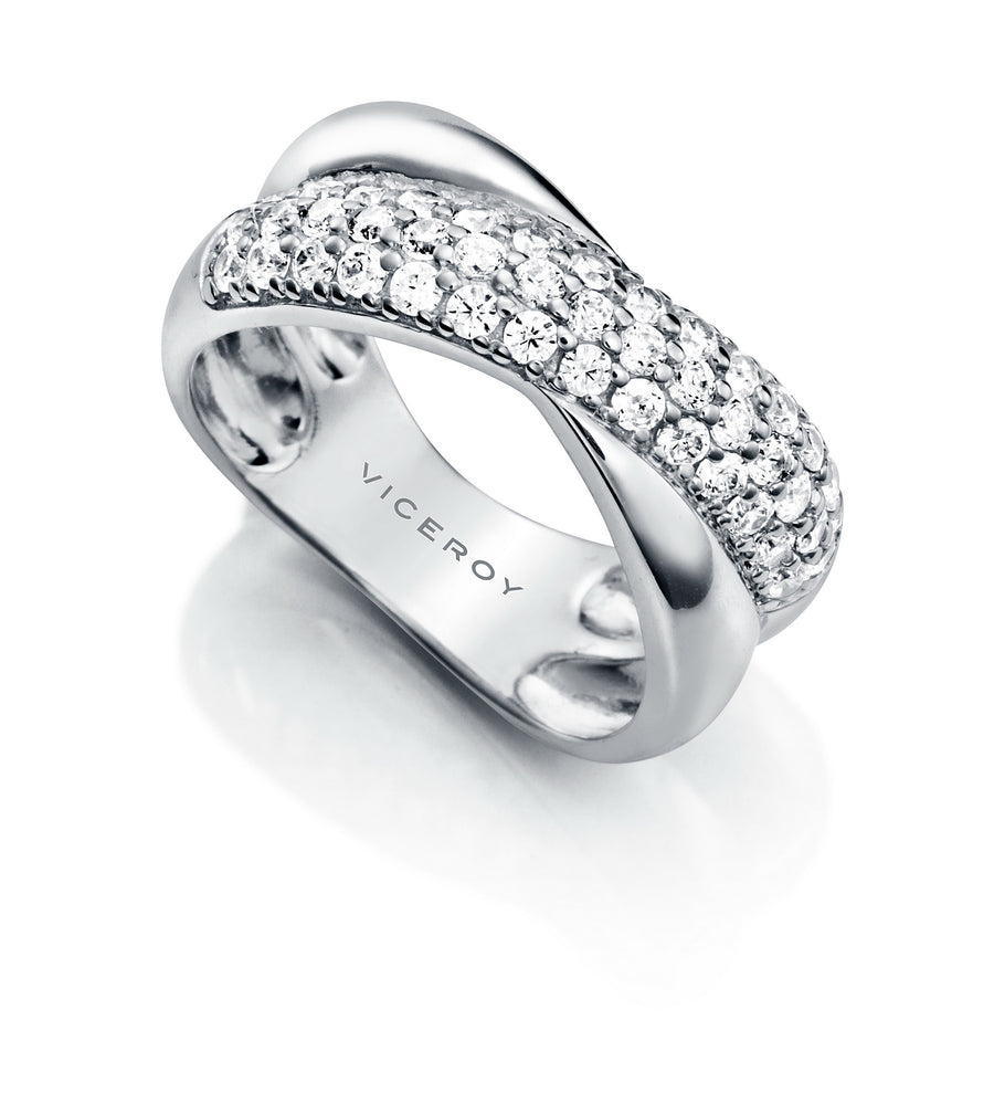 Anillo Plata Y Circonitas Sra Jewels
