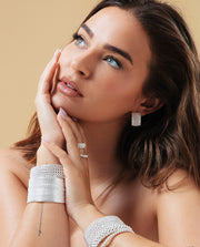 Anillo Acero Chapado Plata Ancho Medio Sra Fshn