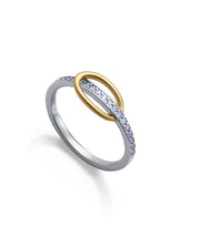 Anillo Plata De Ley Baño Oro, Rodio Sra Jwls