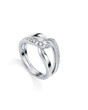 Anillo Plata Nudo Con Circonitas Sra Jewels