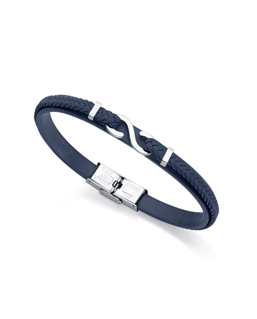 Puls Acero Y Piel Azul Sr Fn