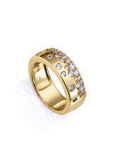 Bague Argent Massif Plaqué Or Circ Sra Jewels