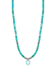 Acier Turquoise Coll Disque Esm Bleu Sra Fn