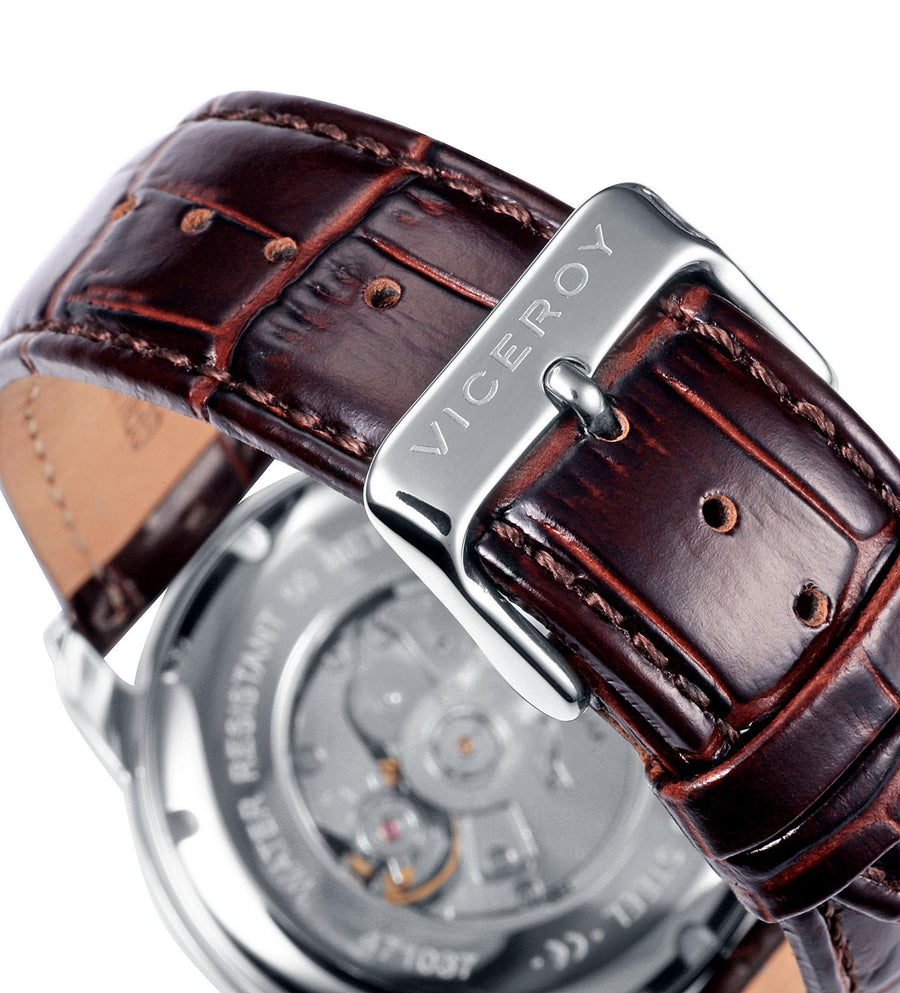Reloj Mecánico Acero Bic Ipr Braz Sr Viceroy Luxu