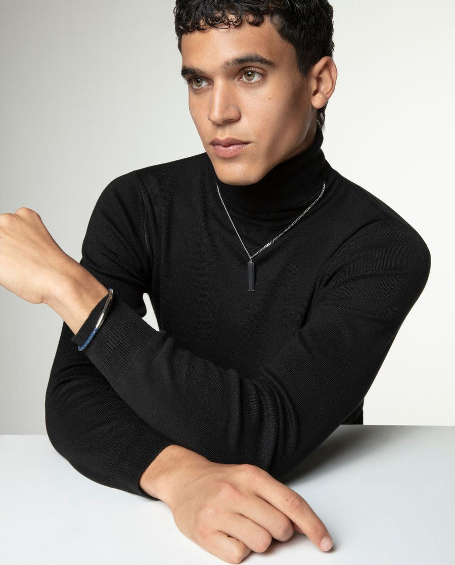 Puls Acero Y Piel Azul Sr Fashion