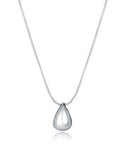 Sterling Silver Necklace With Rhodium Plating: Le