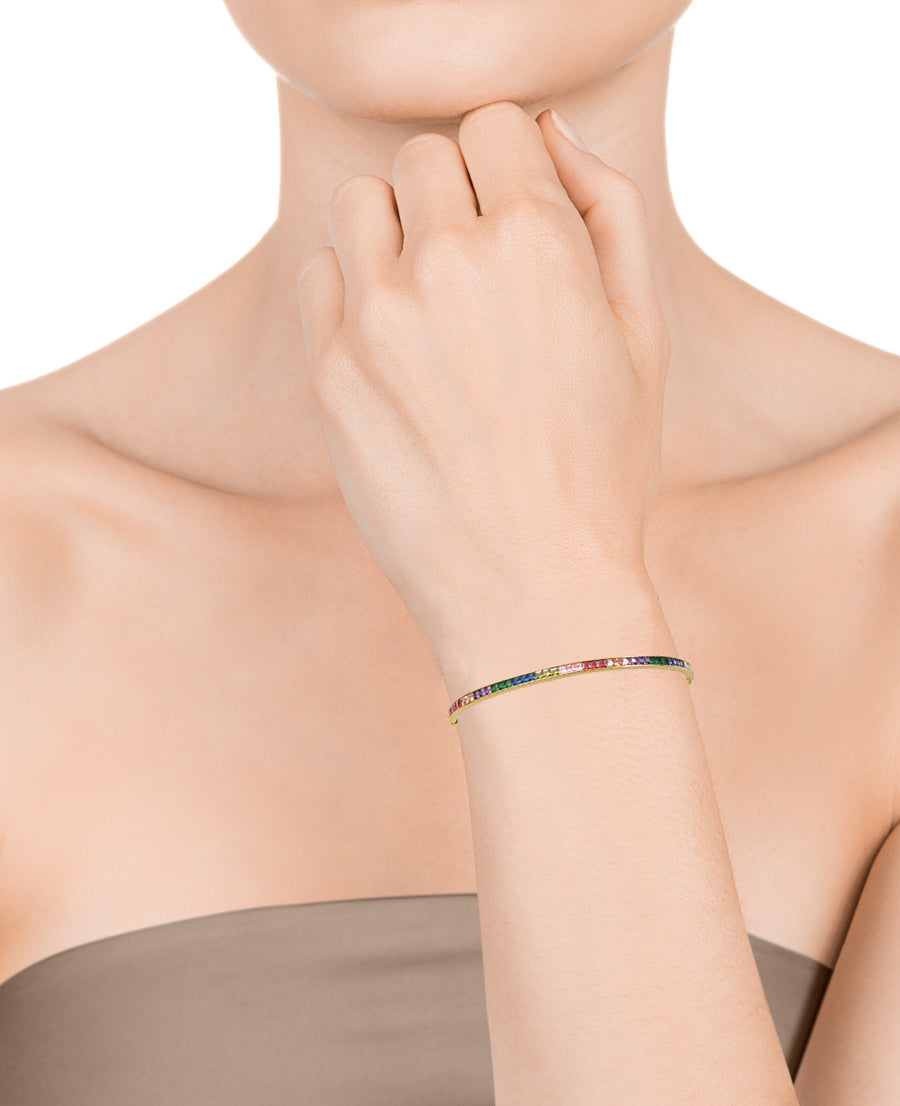 Puls Acero Dorado Circonitas Color Sra. Fn