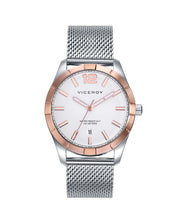 Reloj Acero Ip Rosa Brazalete Sr Va