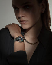 Collier Acier Bicolore Ip Gold Link Ms Fn