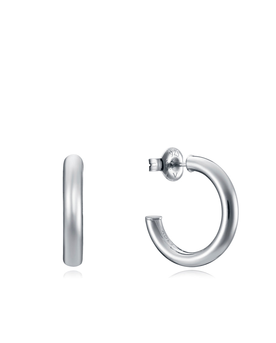 Pnd Sterling Silver Hoop Type: 20 X 3mm Ms Jwls