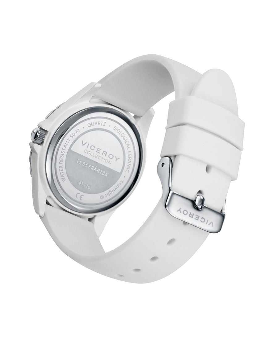 Biological Ceramic Watch White Strap Woman Va