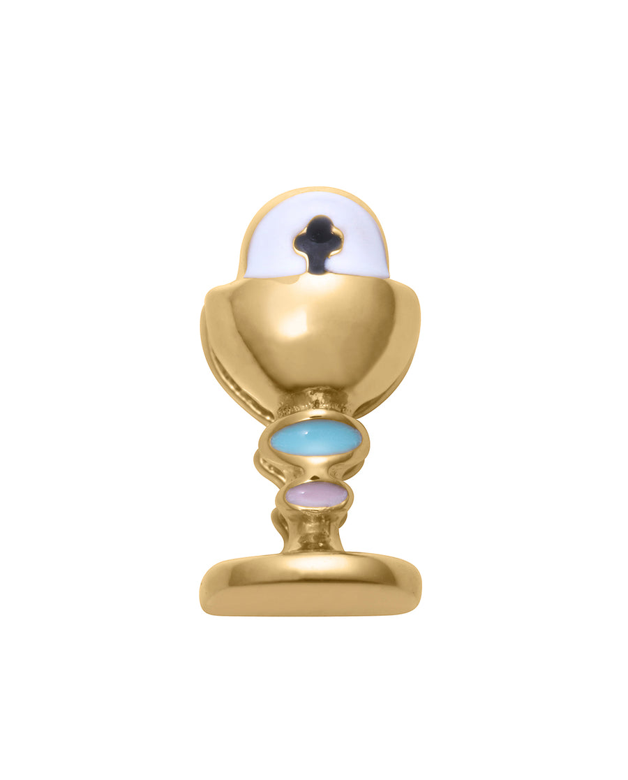 Motivo Puls Acero Ip Dorado Caliz Niña Fn
