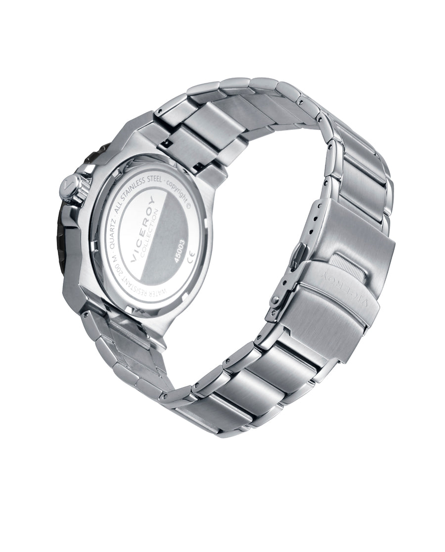 Reloj Acero Ip Gris Brazalete Sr Va