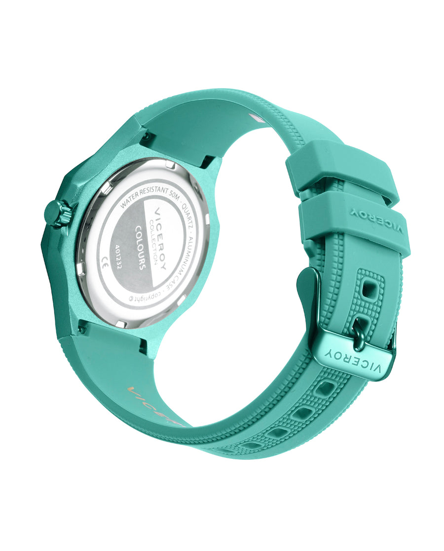 Green Aluminium And Stainless Steel Ip Green Watc