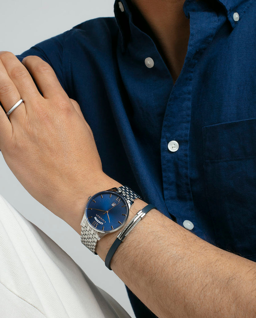Reloj Acero Brazalete Sr Va