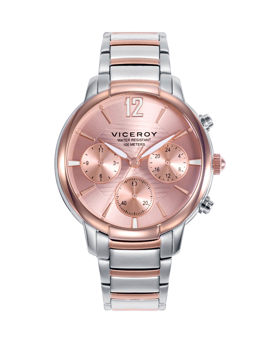 Multi Acero Ip Rosa Brazalete Sra Va