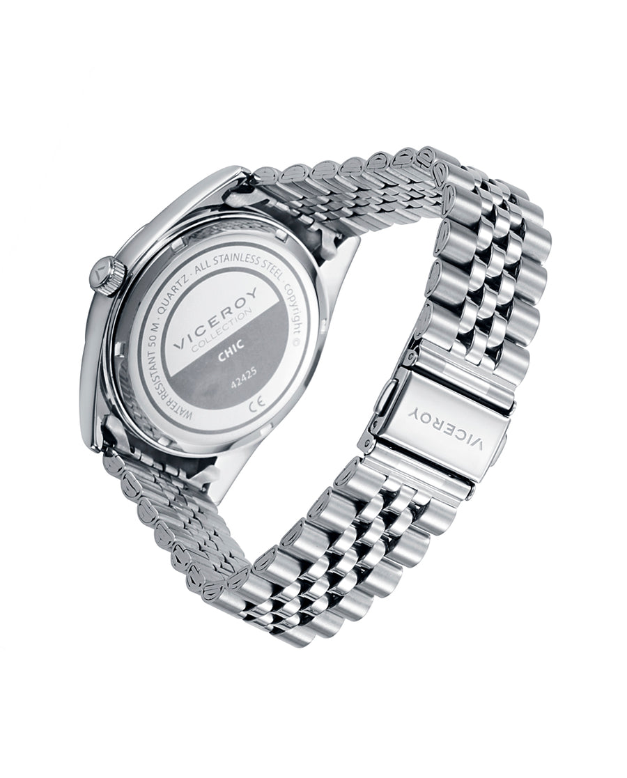 Reloj Acero Ip Dorado Brazalete Sr Va