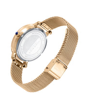Reloj Acero Ip Dorado Brazalete Sra Va