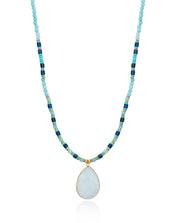 Collar Acero Ip Dorado Piedras Sra Fn