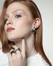 Anillo Acero Ondas Sra Fashion