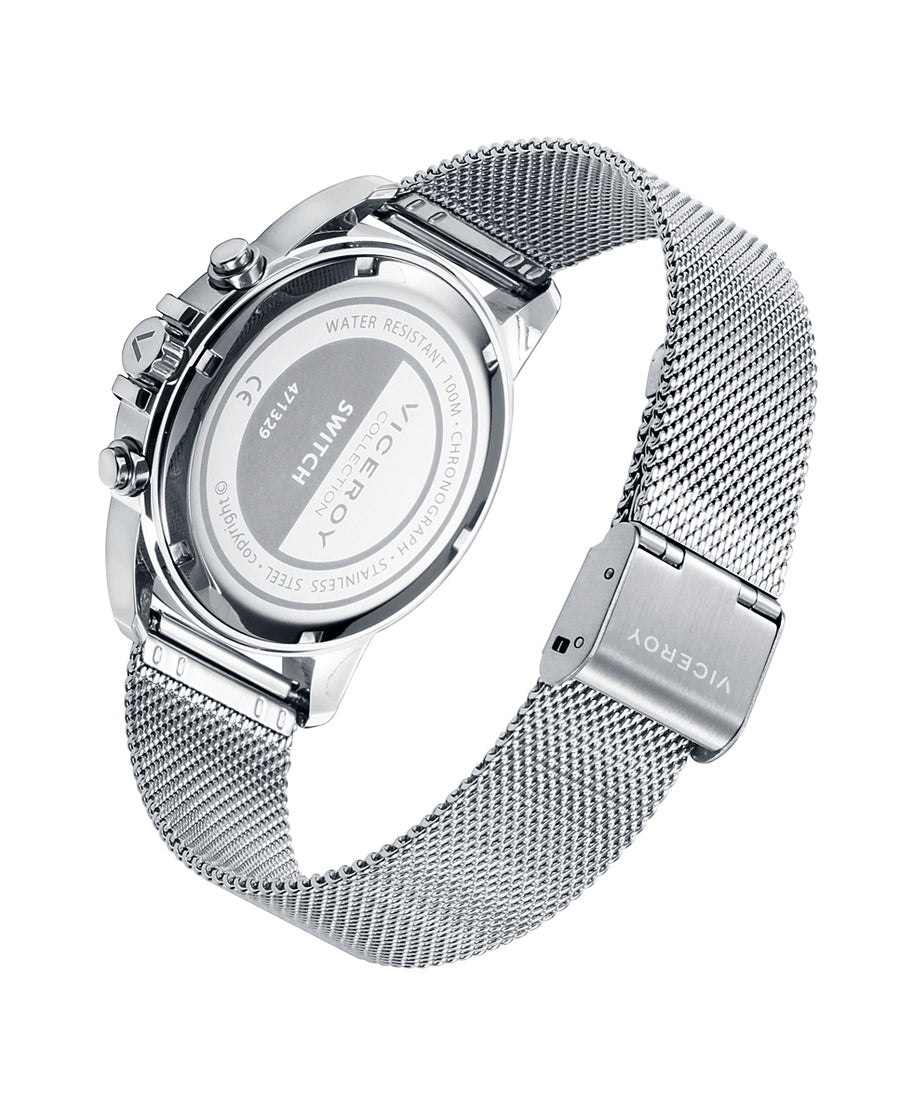 Crono Acero Y Aluminio Brazalete Sr Va