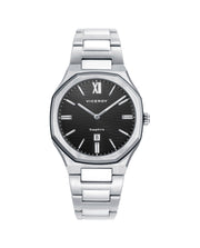 Reloj Acero Ip Negro Brazalete Sra Va