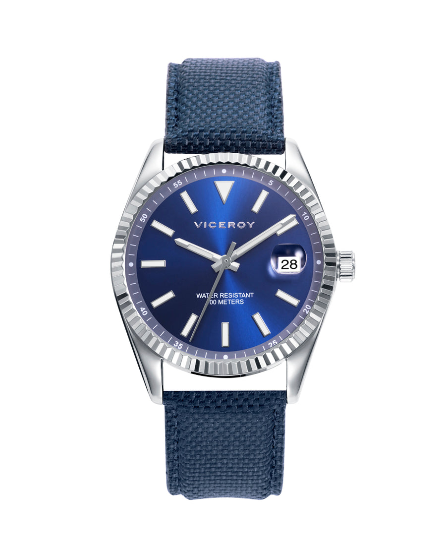 Esfera Azul Viceroy Relojes Reloj De Hombre Chic Con Caja De Acero