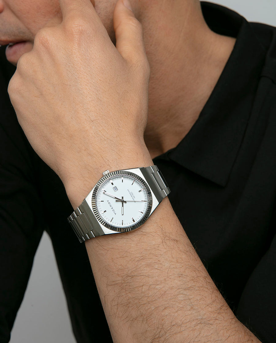 Reloj Acero Brazalete Sr Va