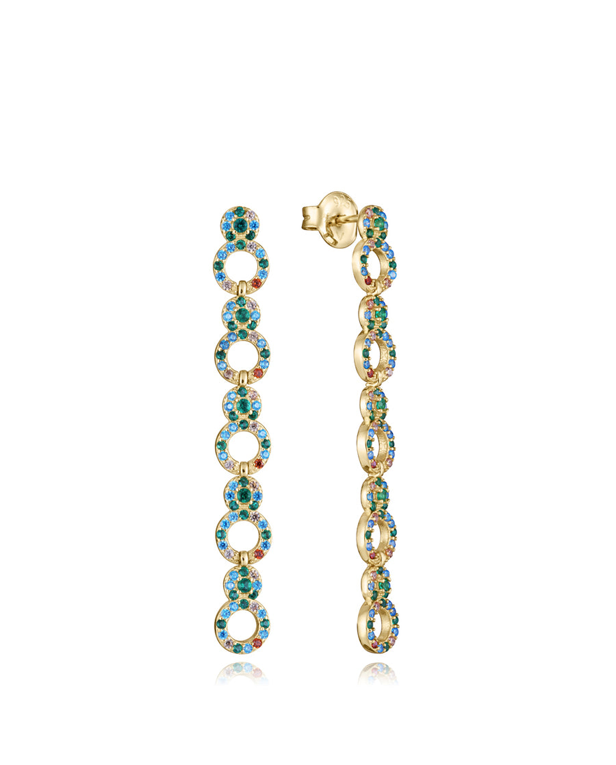 Sterling Silver Earrings With Gold Plating And Co